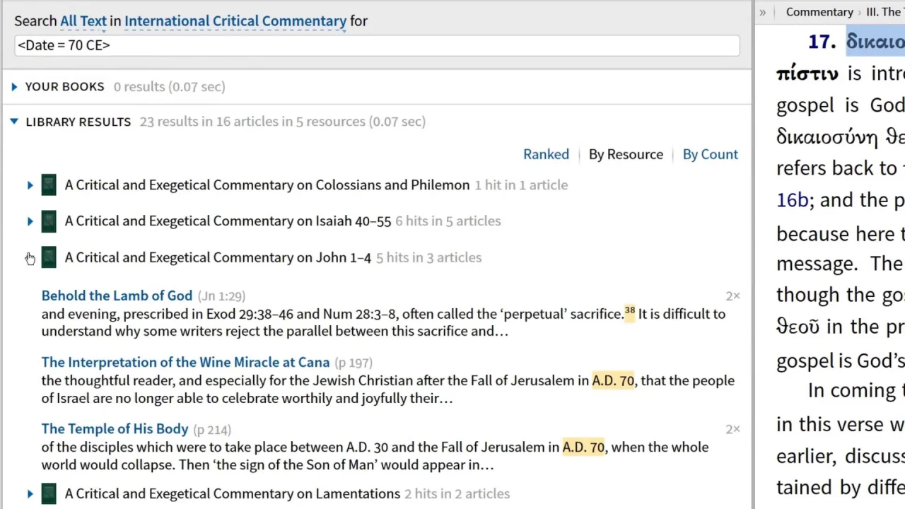 International Critical Commentary Series: New Testament | ICC (35 vols.)