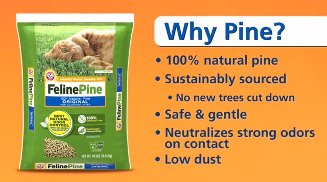 FELINE PINE Platinum Natural Pine Cat Litter 18 lb bag Chewy