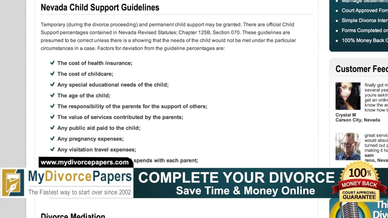 nevada divorce how to file nevada divorce forms