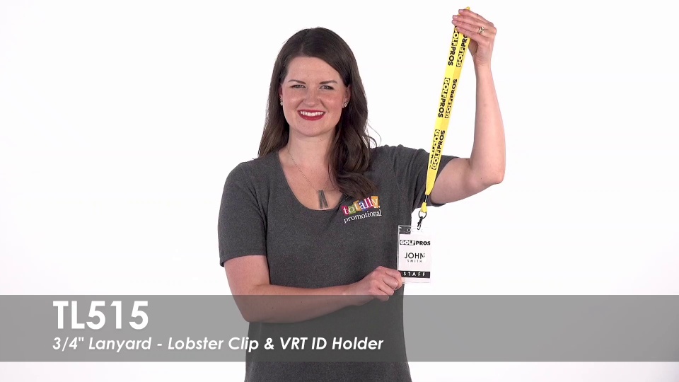 Lanyards, Fixed Clip & Vertical ID .75-in.