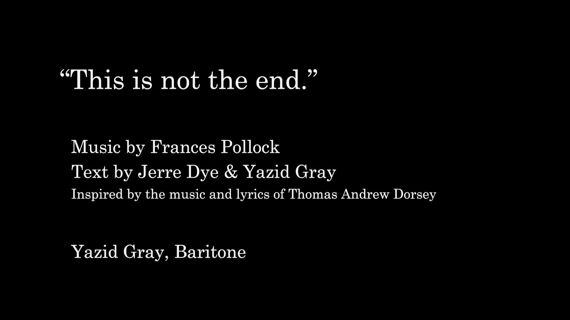 Yazid Gray: This is not the end, image size:1920x1080