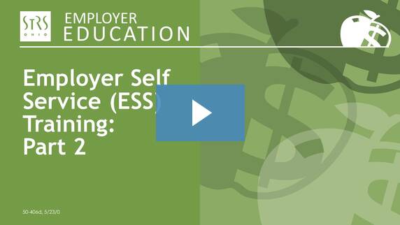 Thumbnail for the 'ESS Training Webinar' video.