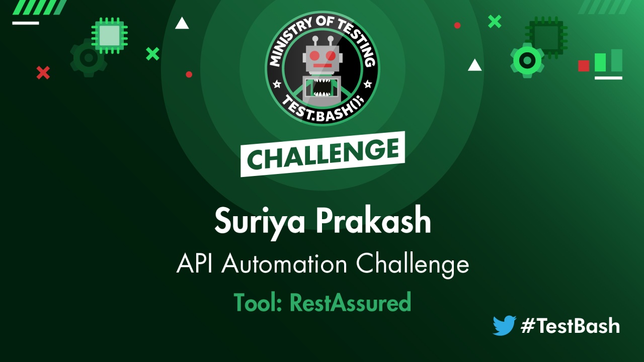 API Challenge - Suriya Prakash using RestAssured image