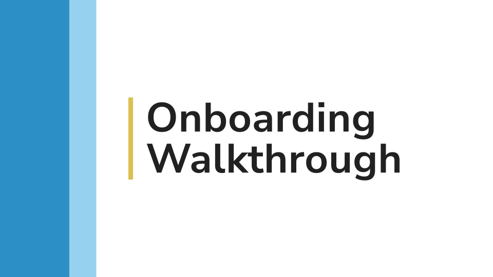 Onboarding (Generic)