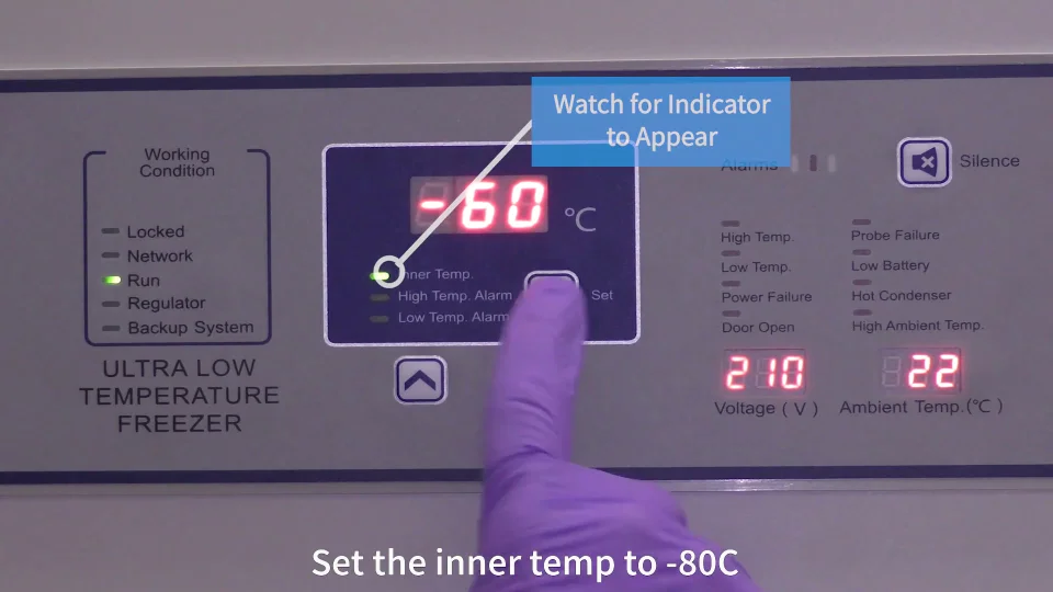 Effortlessly Set Your Blizzard Ultralow Freezer to Setpoint