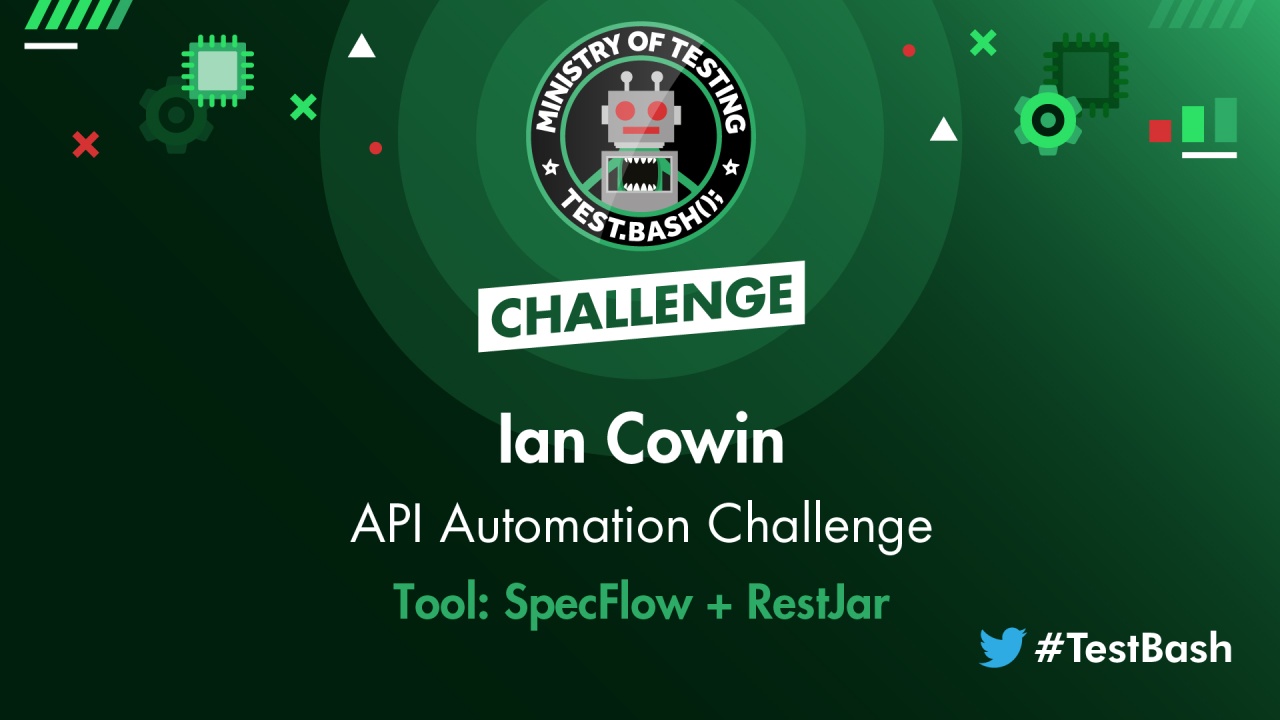 API Challenge - Ian Cowin using SpecFlow and RestJar image