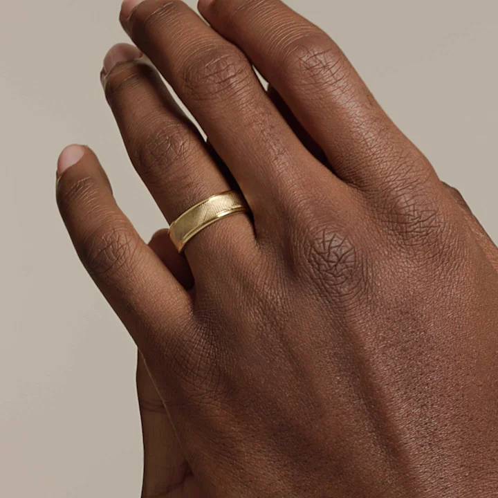 Maverick 6.5mm Wedding Ring in 14K Yellow Gold | Brilliant Earth