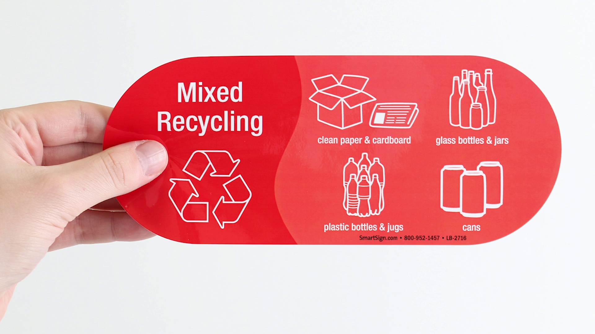 RecycleReminders Label - Mixed Recycling