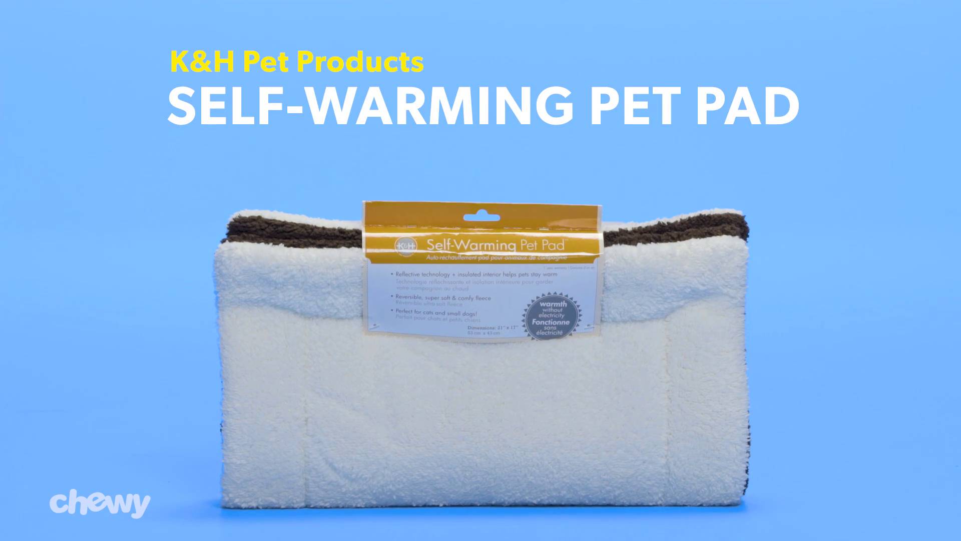 self warming pet pad