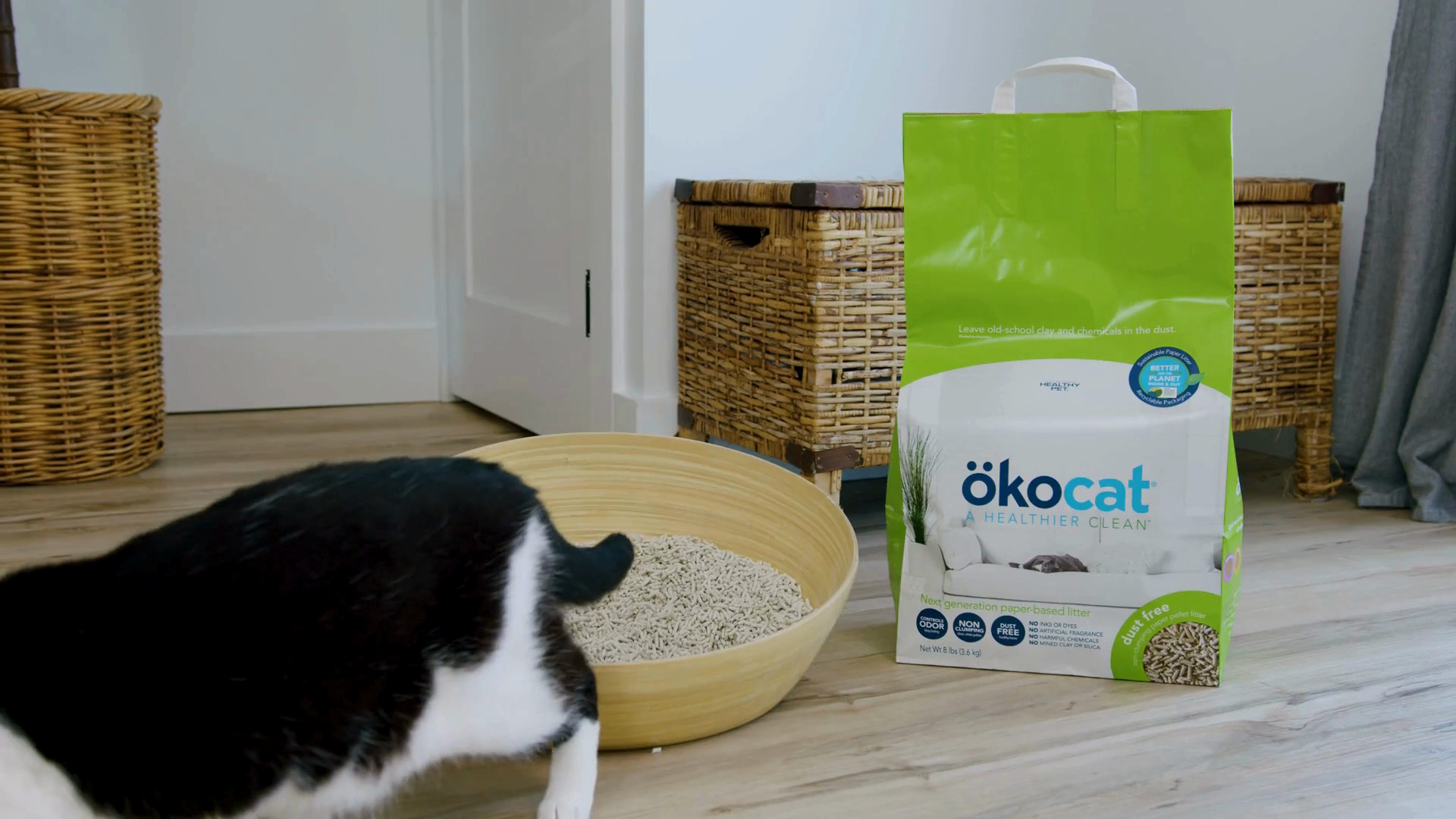 Okocat paper outlet litter