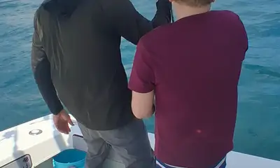 was an awesome trip out on the ocean.  Got to make memories with my family.