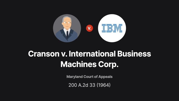 Cranson v. International Business Machines Corp.