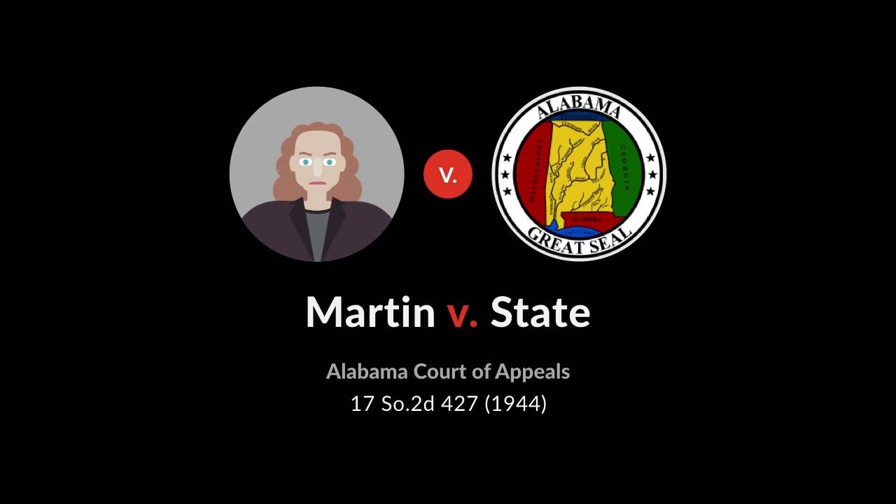Martin V State Case Brief 2025
