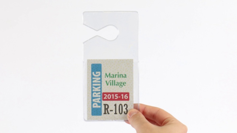 Parking Permit Holders and Printable Cards