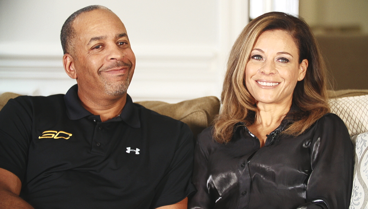 Happily married husband and wife: Dell Curry and Sonya Curry.