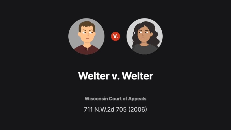 Welter v. Welter