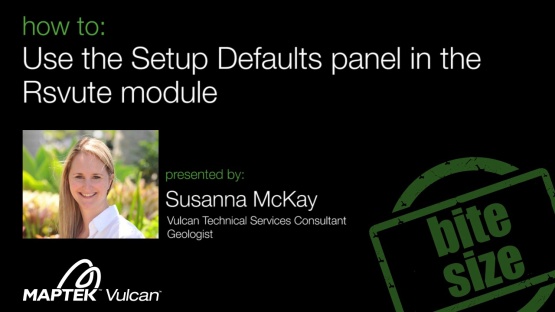 How to: Use the Setup Defaults panel in the Rsvute module