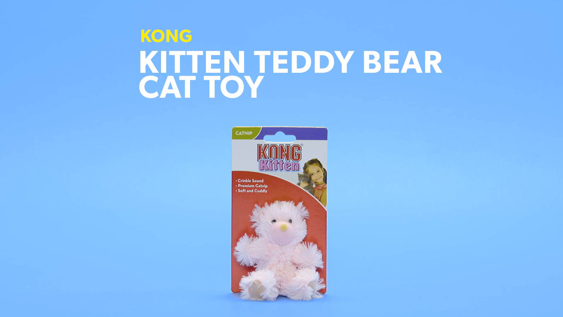 kong kitten teddy bear cat toy