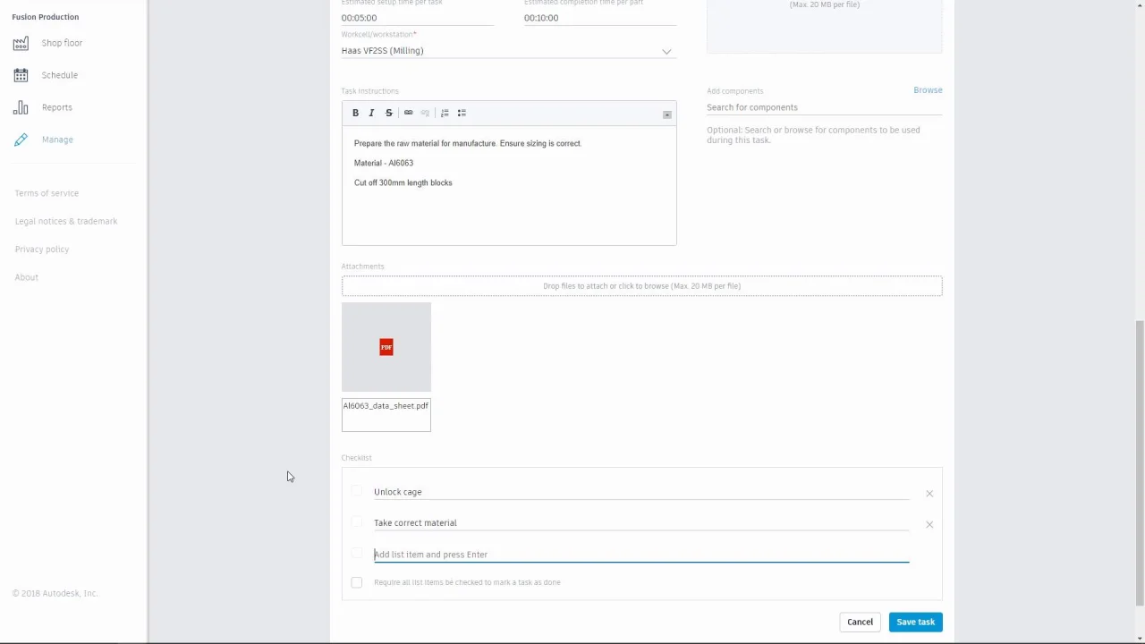 Fusion Production Tutorial 3: Job Instructions | Search | Autodesk  Knowledge Network