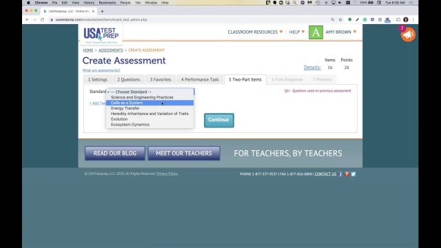 Screenshot from Getting Started with USATestprep video