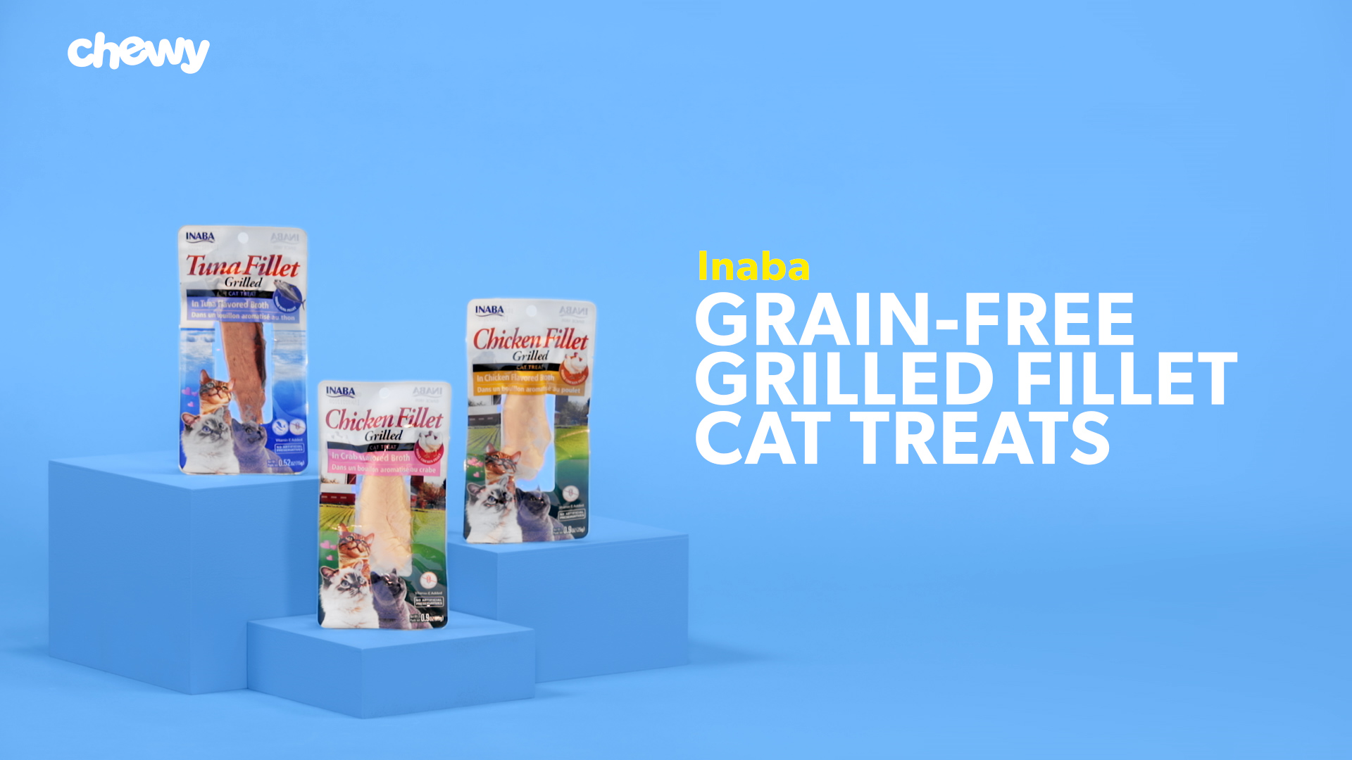 INABA Grain-Free Grilled Tuna Fillet in Crab Flavored Broth Cat