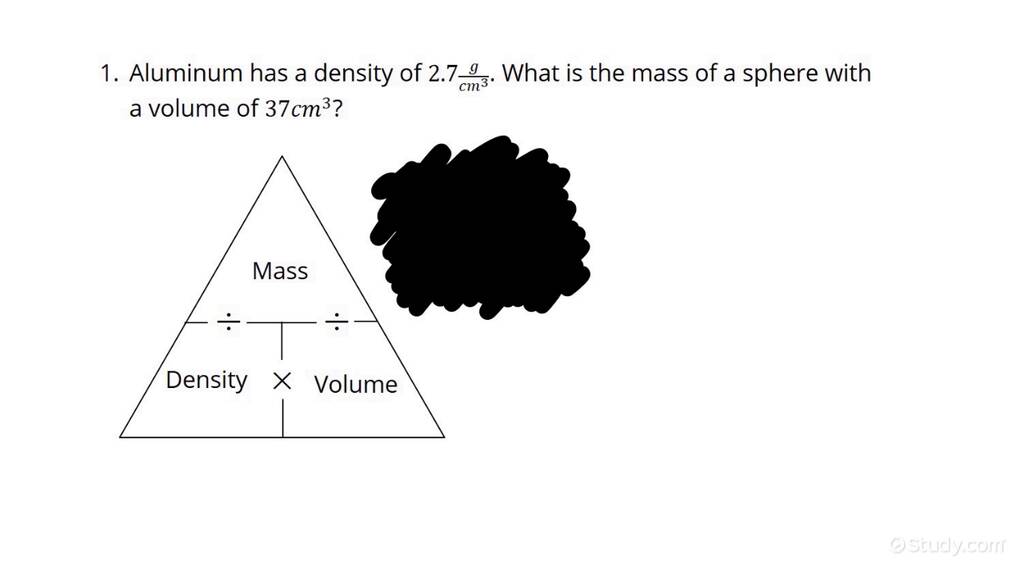 How to Solve Computations Involving Density, Mass, and Volume