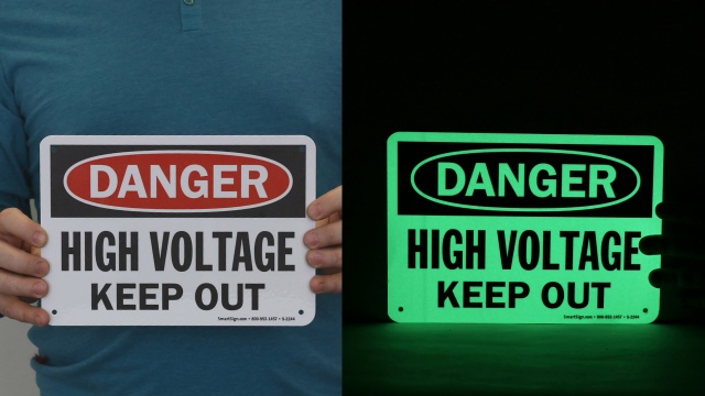 Glow Aluminum Signs