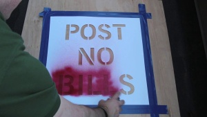 Reusable Polyethylene Stencil
