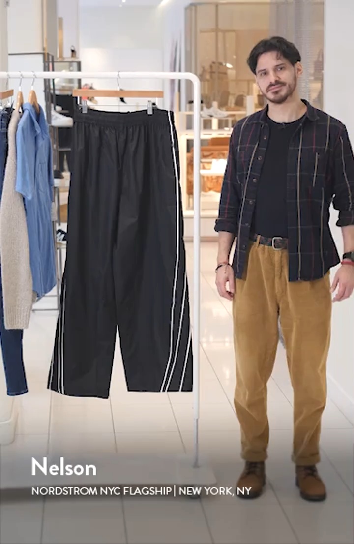 JADED LONDON Oversize Microfiber Ripstop Track Pants | Nordstrom