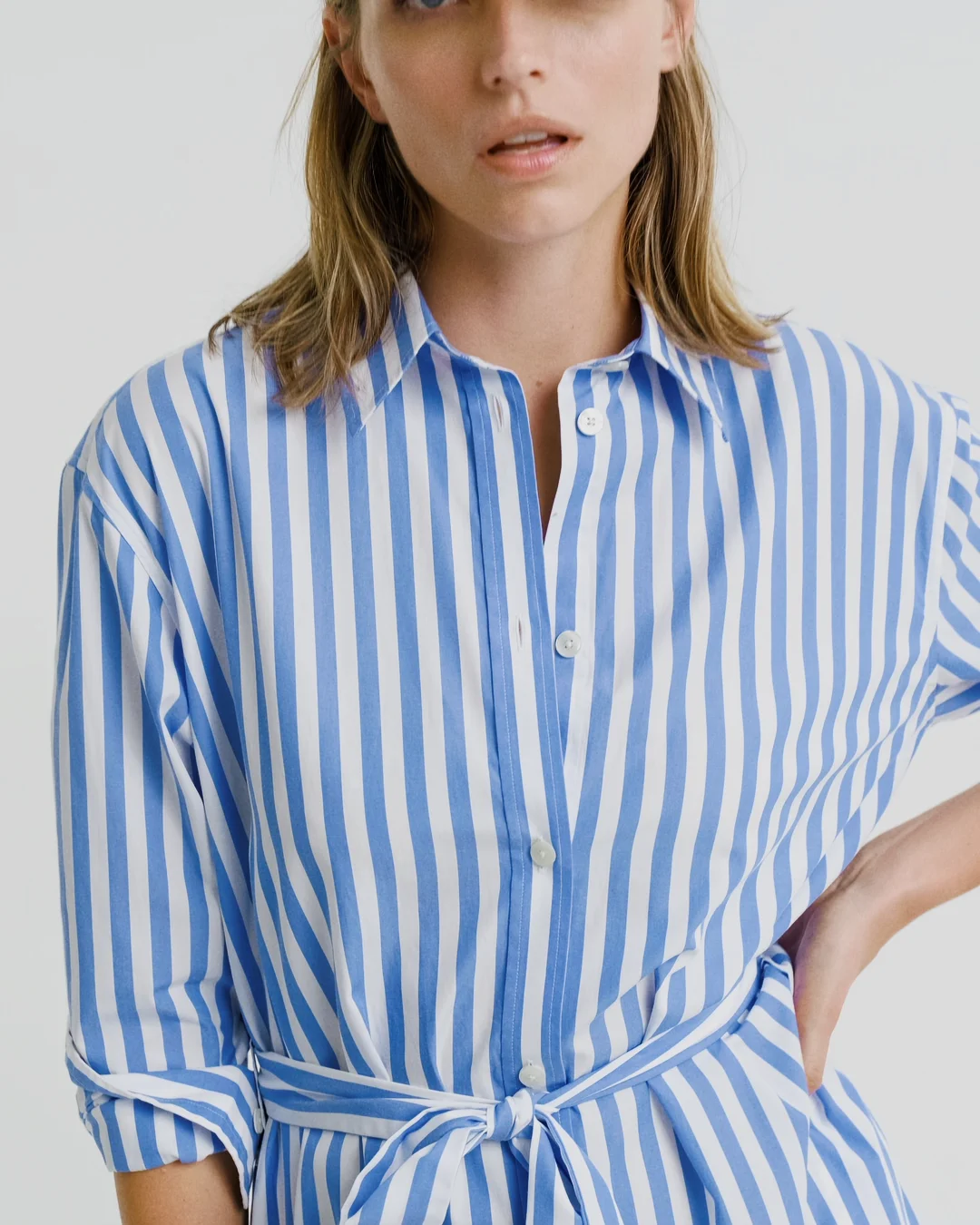 Striped Poplin Shirt Dress - GANT