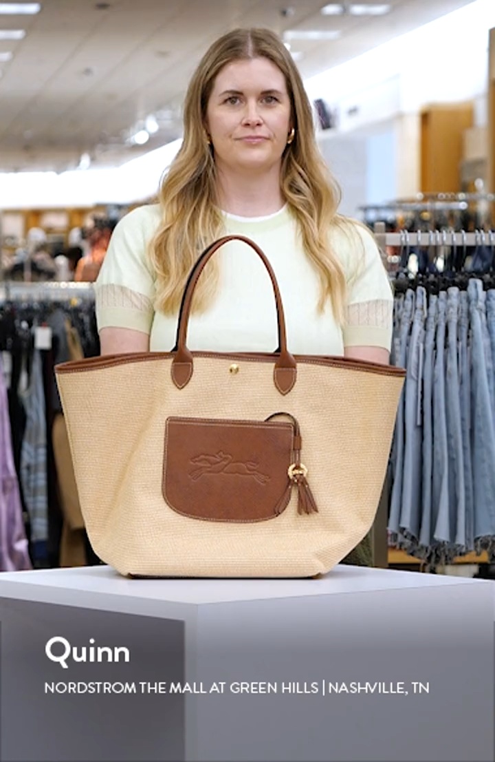【関税・送料込み】LONGCHAMP RAFFIA LA PANIER PLIAGE L TOTES Longchamp Le Panier Pliage Straw Top-Handle Bag | Neiman Marcus