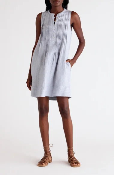 faherty isha midi dress Blue Isha Dress