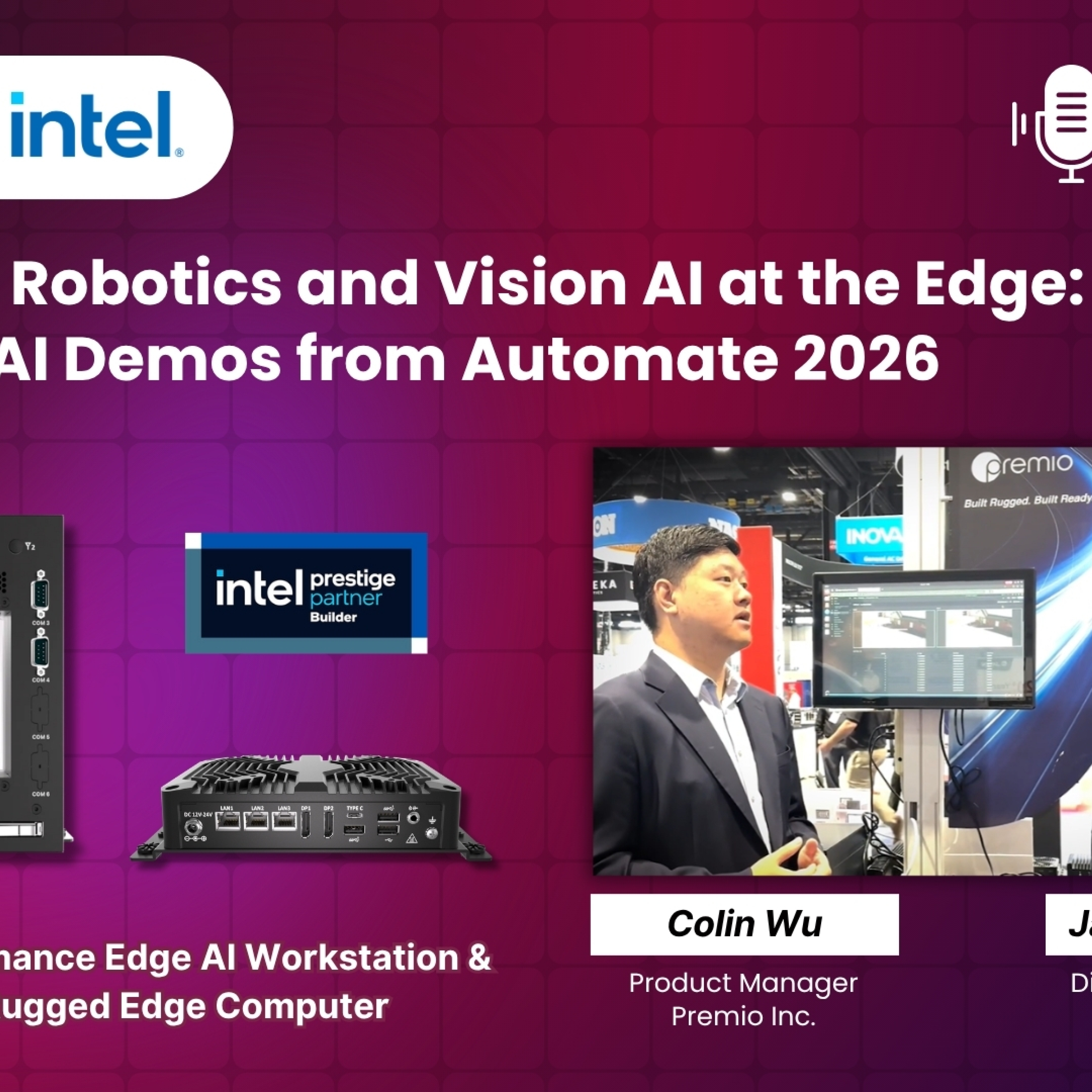 Powering AI at the Edge: Premio & Intel at Automate 2026 episode artwork
