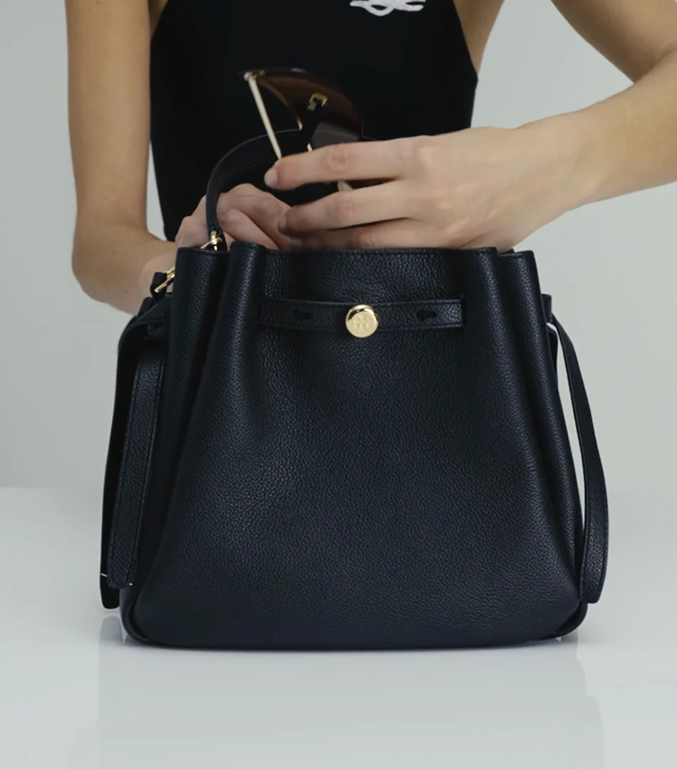 Tory Burch Romy Pebble Leather Bucket Bag | Nordstrom
