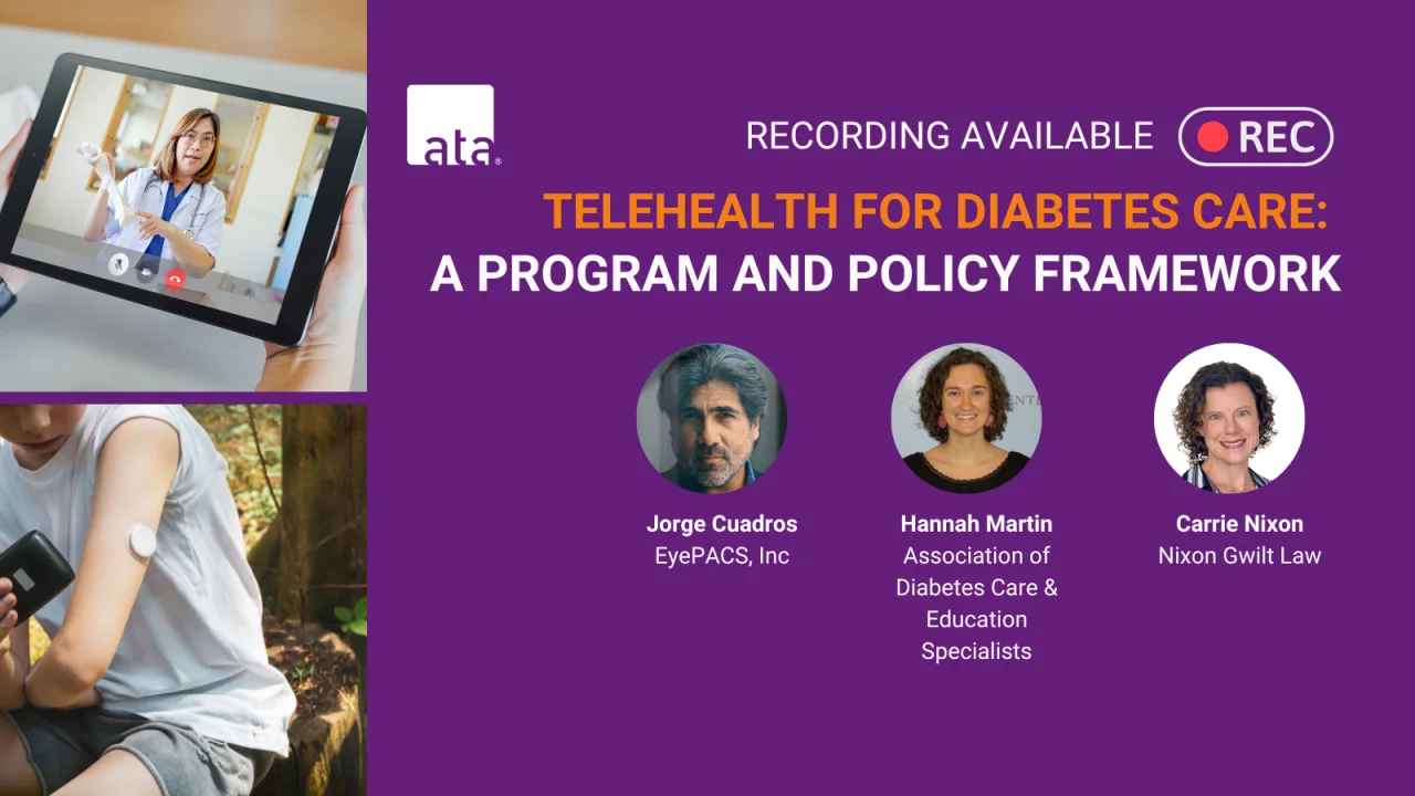 Telehealth for Diabetes Care A Program and Policy Framework