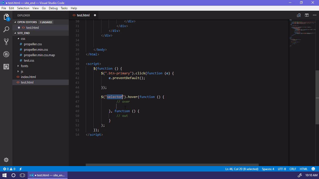 Essential Extensions for Visual Studio Code - jQuery Code Snippets