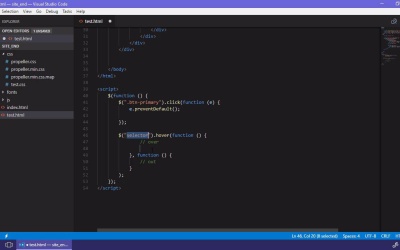 Snippets in Visual Studio Code