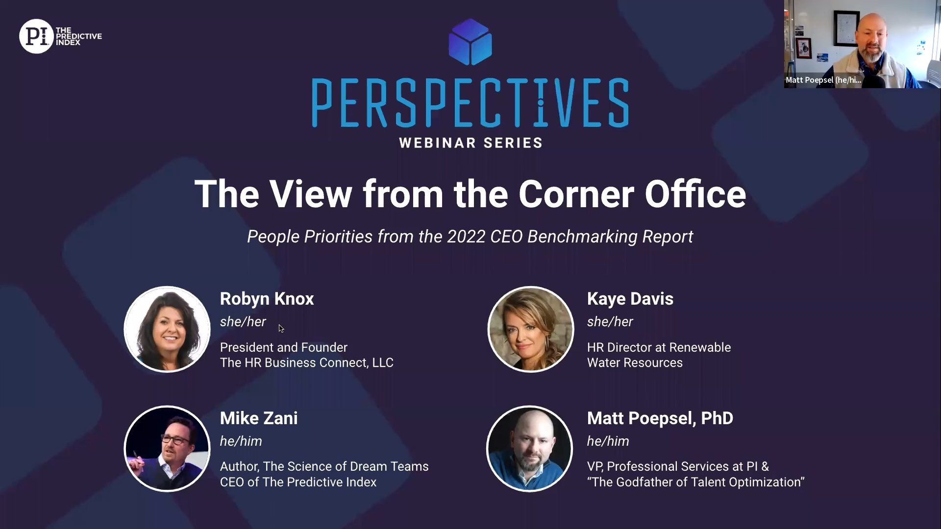 Perspectives: The View from the Corner Office