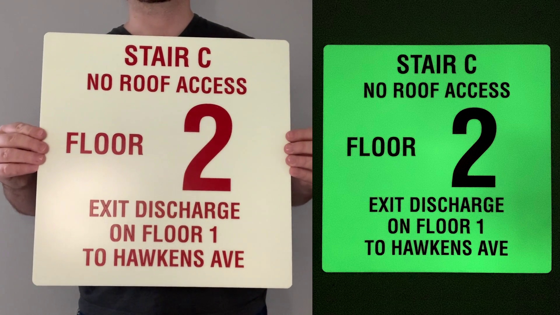 Custom Stairwell and Floor Signs