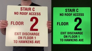 Custom Stairwell and Floor Signs
