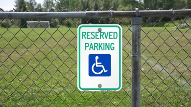 Reserved Parking (handicapped Symbol) Aluminum ADA Handicapped Sign