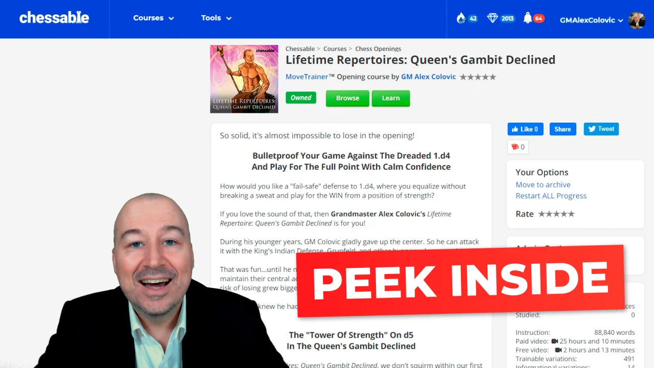 Learn to Master the Queen's Gambit Course Bundle