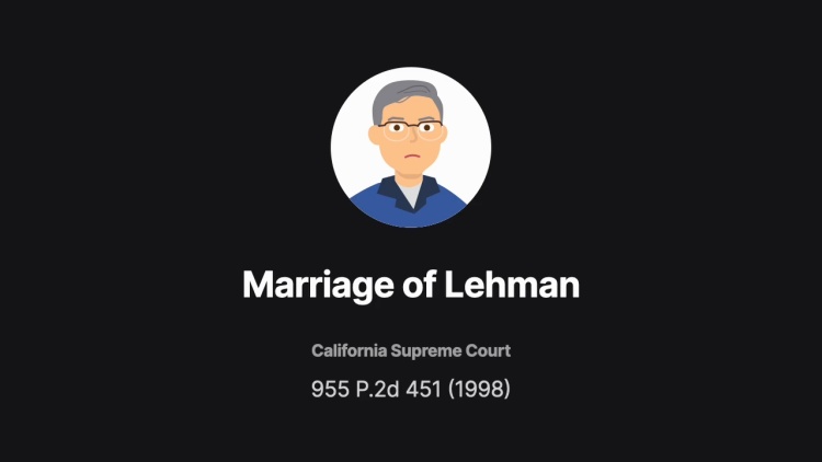 Marriage of Lehman