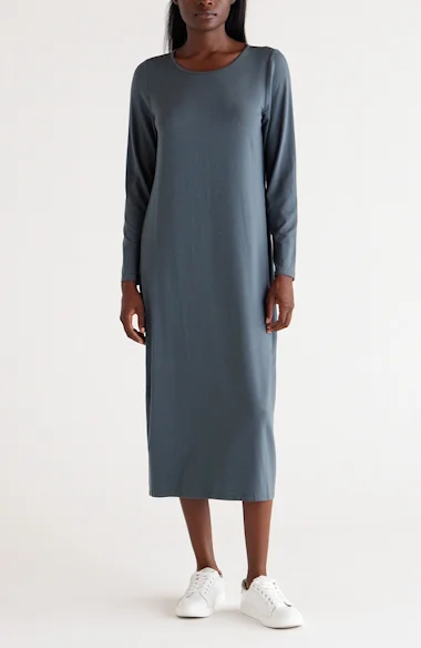jersey shift dress with sleeves 6809682