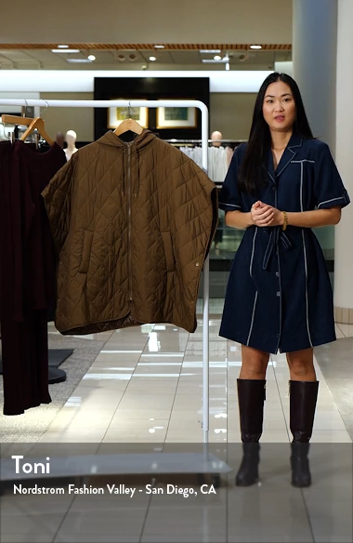 Zella Full Zip Quilted Cape | Nordstromrack