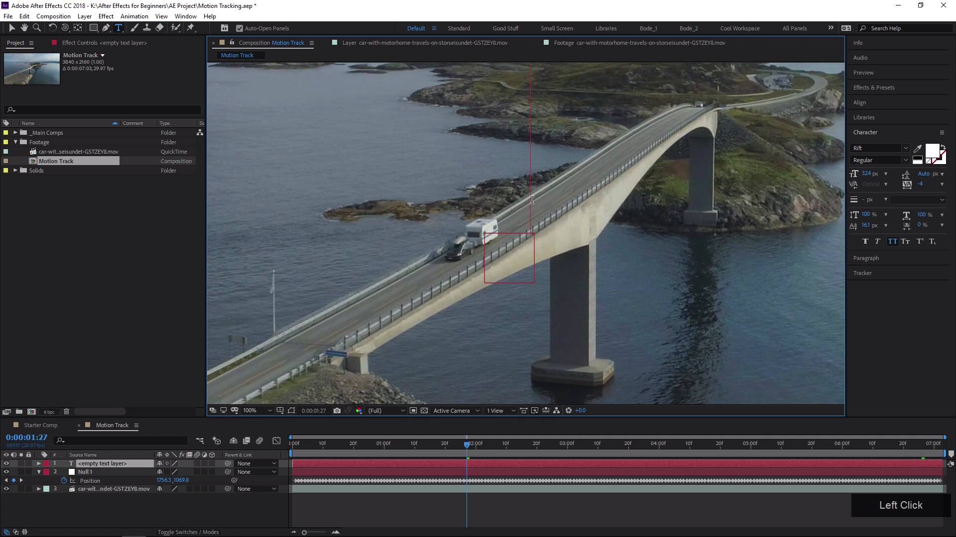 adobe after effects motion tracking