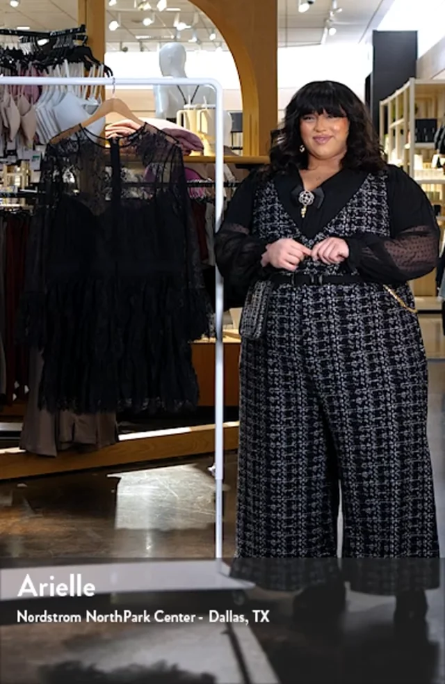 City Chic Logan Lace Overlay Long Sleeve Cocktail Dress Nordstrom