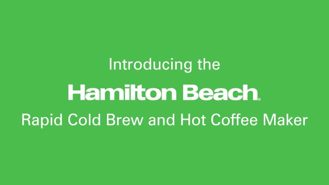 Hamilton Beach 16 Oz. Convenient Craft Rapid Cold Brew and Hot Coffee Maker,  White - 42500