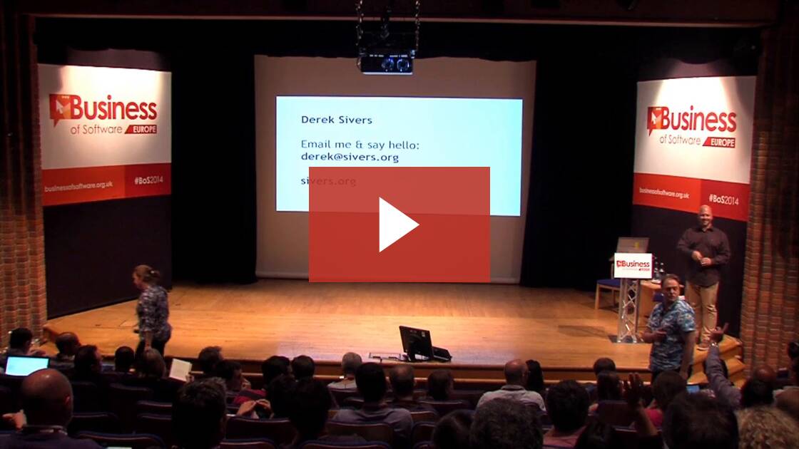 Philosophy of Customer Service | Derek Sivers | BoS EU 2014