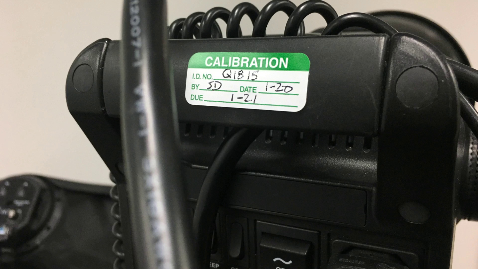 Calibration Label QC-125-WO150-Box